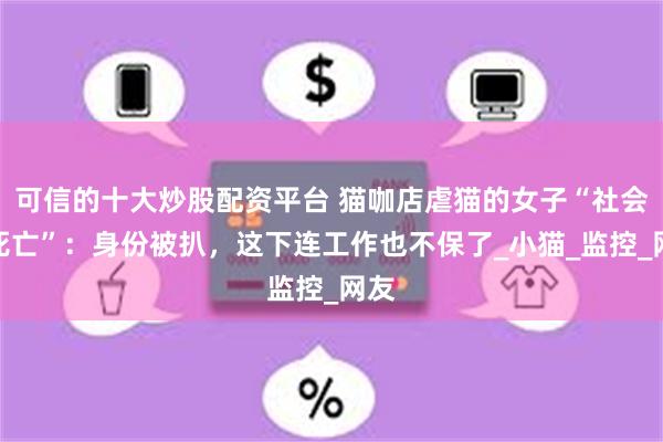 可信的十大炒股配资平台 猫咖店虐猫的女子“社会性死亡”：身份被扒，这下连工作也不保了_小猫_监控_网友